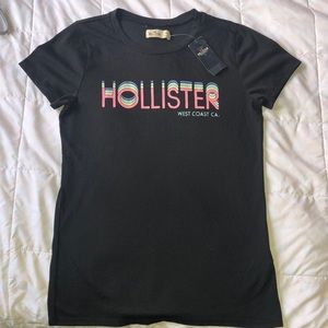 hollister short sleeve black tee